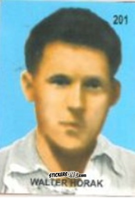 Figurina Walter Horak - Campeonato Mundial de Futbol 1958 Suecia n. 201 - IMPORTADORES PERUANOS