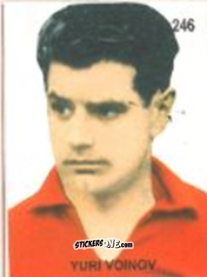 Sticker Yuri Voinov - Campeonato Mundial de Futbol 1958 Suecia n. 246 - IMPORTADORES PERUANOS