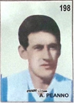 Figurina A. Peanno - Campeonato Mundial de Futbol 1962 Chile n. 198 - IMPORTADORES PERUANOS