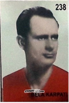 Cromo Bela Karpati - Campeonato Mundial de Futbol 1962 Chile n. 238 - IMPORTADORES PERUANOS