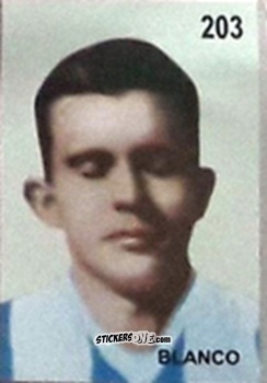Figurina Blanco - Campeonato Mundial de Futbol 1962 Chile n. 203 - IMPORTADORES PERUANOS