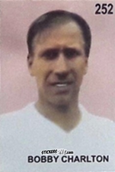 Sticker Bobby Charlton - Campeonato Mundial de Futbol 1962 Chile n. 252 - IMPORTADORES PERUANOS