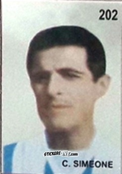 Sticker C. Simeone - Campeonato Mundial de Futbol 1962 Chile n. 202 - IMPORTADORES PERUANOS