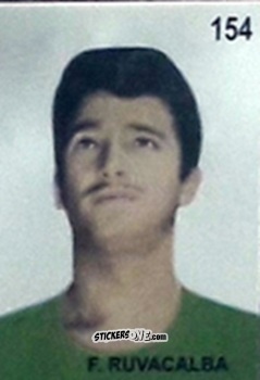 Cromo F. Ruvacalba - Campeonato Mundial de Futbol 1962 Chile n. 154 - IMPORTADORES PERUANOS