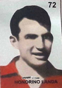 Cromo Honorino Landa - Campeonato Mundial de Futbol 1962 Chile n. 72 - IMPORTADORES PERUANOS