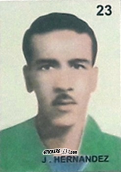 Cromo J. Hernandez - Campeonato Mundial de Futbol 1962 Chile n. 23 - IMPORTADORES PERUANOS