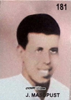 Cromo J. Masopust - Campeonato Mundial de Futbol 1962 Chile n. 181 - IMPORTADORES PERUANOS