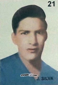 Cromo J. Silva - Campeonato Mundial de Futbol 1962 Chile n. 21 - IMPORTADORES PERUANOS