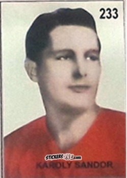 Sticker Karoly Sandor - Campeonato Mundial de Futbol 1962 Chile n. 233 - IMPORTADORES PERUANOS
