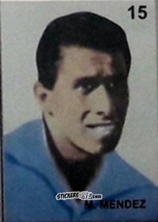 Figurina M. Mendez - Campeonato Mundial de Futbol 1962 Chile n. 15 - IMPORTADORES PERUANOS