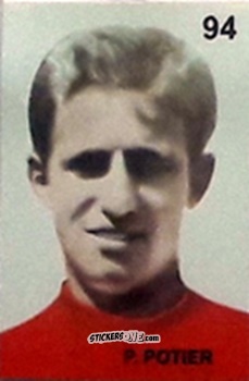 Figurina P. Potier - Campeonato Mundial de Futbol 1962 Chile n. 94 - IMPORTADORES PERUANOS