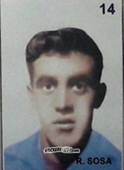 Figurina R. Sosa - Campeonato Mundial de Futbol 1962 Chile n. 14 - IMPORTADORES PERUANOS
