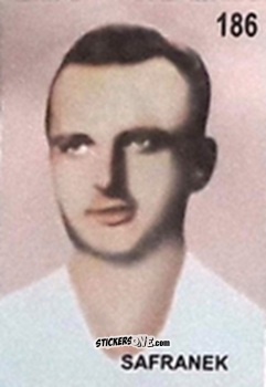 Cromo Safranek - Campeonato Mundial de Futbol 1962 Chile n. 186 - IMPORTADORES PERUANOS