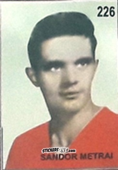 Cromo Sandor Metrai - Campeonato Mundial de Futbol 1962 Chile n. 226 - IMPORTADORES PERUANOS