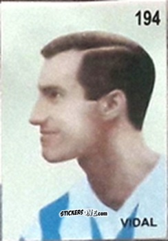 Sticker Vidal - Campeonato Mundial de Futbol 1962 Chile n. 194 - IMPORTADORES PERUANOS