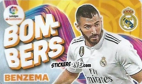 Figurina Benzema - Chicle Liga 2019-2020 n. 33 - Panini