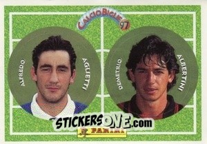 Sticker Aglietti / Albertini - Calcio Biglie 1997 n. 1 - Panini