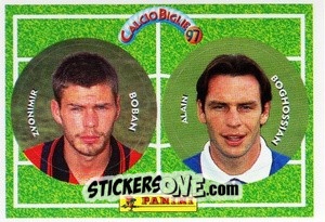 Cromo Boban / Boghossian - Calcio Biglie 1997 n. 17 - Panini