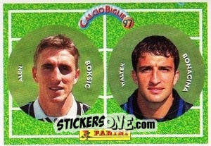 Figurina Boksic / Bonacina - Calcio Biglie 1997 n. 18 - Panini