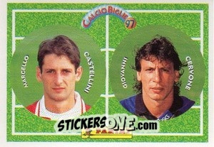 Figurina Cervone / M. Castellini - Calcio Biglie 1997 n. 27 - Panini