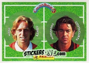 Cromo Costacurta / M. Conte - Calcio Biglie 1997 n. 31 - Panini