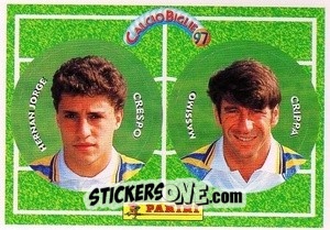 Figurina Crespo / Crippa - Calcio Biglie 1997 n. 33 - Panini