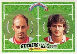 Cromo Di Carlo / Di Chiara - Calcio Biglie 1997 n. 40 - Panini