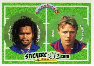 Sticker Karembeu / Kolyvanov - Calcio Biglie 1997 n. 57 - Panini