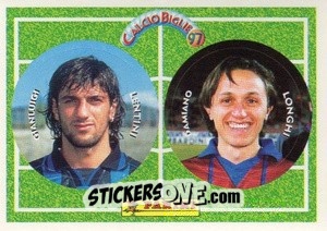 Cromo Lentini / Longhi - Calcio Biglie 1997 n. 59 - Panini