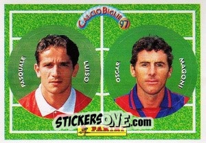 Sticker Luiso / Magoni - Calcio Biglie 1997 n. 61 - Panini