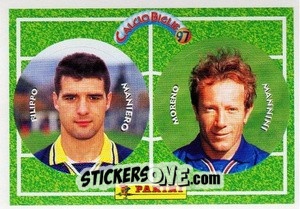 Sticker Maniero / Mannini - Calcio Biglie 1997 n. 64 - Panini