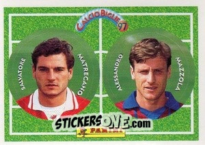 Sticker Matrecano / Mazzola - Calcio Biglie 1997 n. 66 - Panini