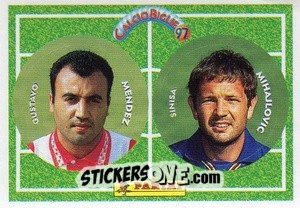 Cromo Mendez / Mihajlovic - Calcio Biglie 1997 n. 67 - Panini