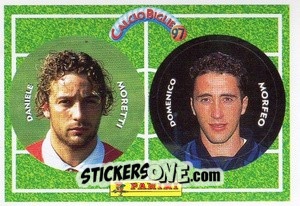 Sticker Moretti / Morfeo - Calcio Biglie 1997 n. 71 - Panini