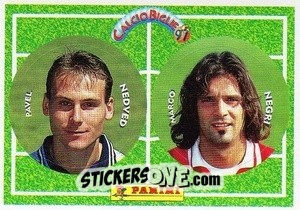 Cromo Nedved / Negri - Calcio Biglie 1997 n. 74 - Panini