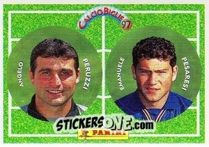 Cromo Peruzzi / Pesaresi - Calcio Biglie 1997 n. 84 - Panini