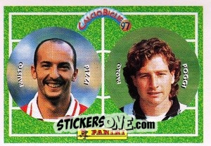 Cromo Pizzi / Poggi - Calcio Biglie 1997 n. 88 - Panini