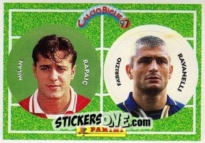 Cromo Rapaic / Ravanelli - Calcio Biglie 1997 n. 91 - Panini