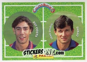 Figurina Rui Costa / Sabau - Calcio Biglie 1997 n. 94 - Panini
