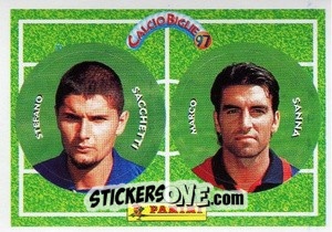 Figurina Sacchetti / Sanna - Calcio Biglie 1997 n. 95 - Panini