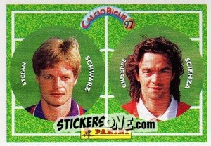 Figurina Schwarz / Scienza - Calcio Biglie 1997 n. 98 - Panini