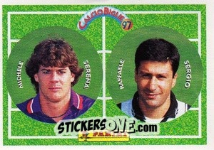 Figurina Serena / Sergio - Calcio Biglie 1997 n. 100 - Panini