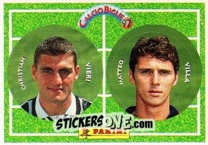 Cromo Vieri / Villa - Calcio Biglie 1997 n. 116 - Panini
