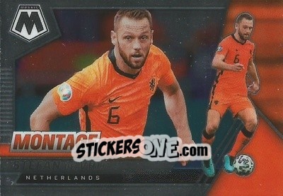 Figurina Stefan de Vrij - Road to FIFA World Cup Qatar 2022 Mosaic n. 14mon - Panini