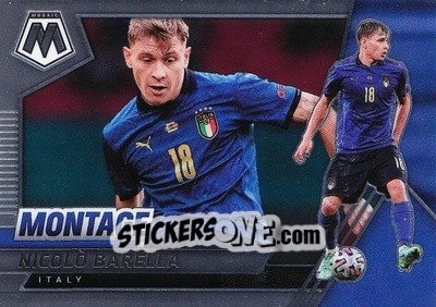 Figurina Nicolo Barella - Road to FIFA World Cup Qatar 2022 Mosaic n. 24mon - Panini