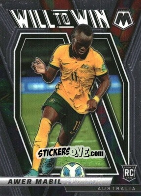 Figurina Awer Mabil - Road to FIFA World Cup Qatar 2022 Mosaic n. 25w - Panini
