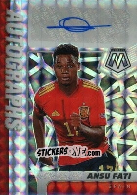Figurina Ansu Fati - Road to FIFA World Cup Qatar 2022 Mosaic n. A-AF - Panini