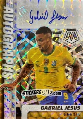 Figurina Gabriel Jesus - Road to FIFA World Cup Qatar 2022 Mosaic n. A-GJ - Panini
