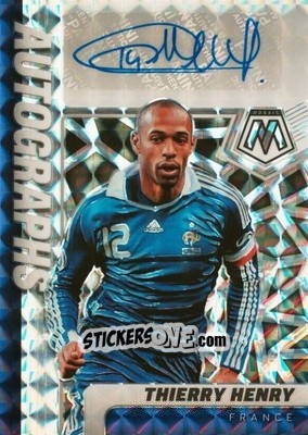Cromo Thierry Henry - Road to FIFA World Cup Qatar 2022 Mosaic n. A-TH - Panini