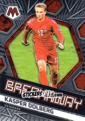 Figurina Kasper Dolberg - Road to FIFA World Cup Qatar 2022 Mosaic n. 18b - Panini